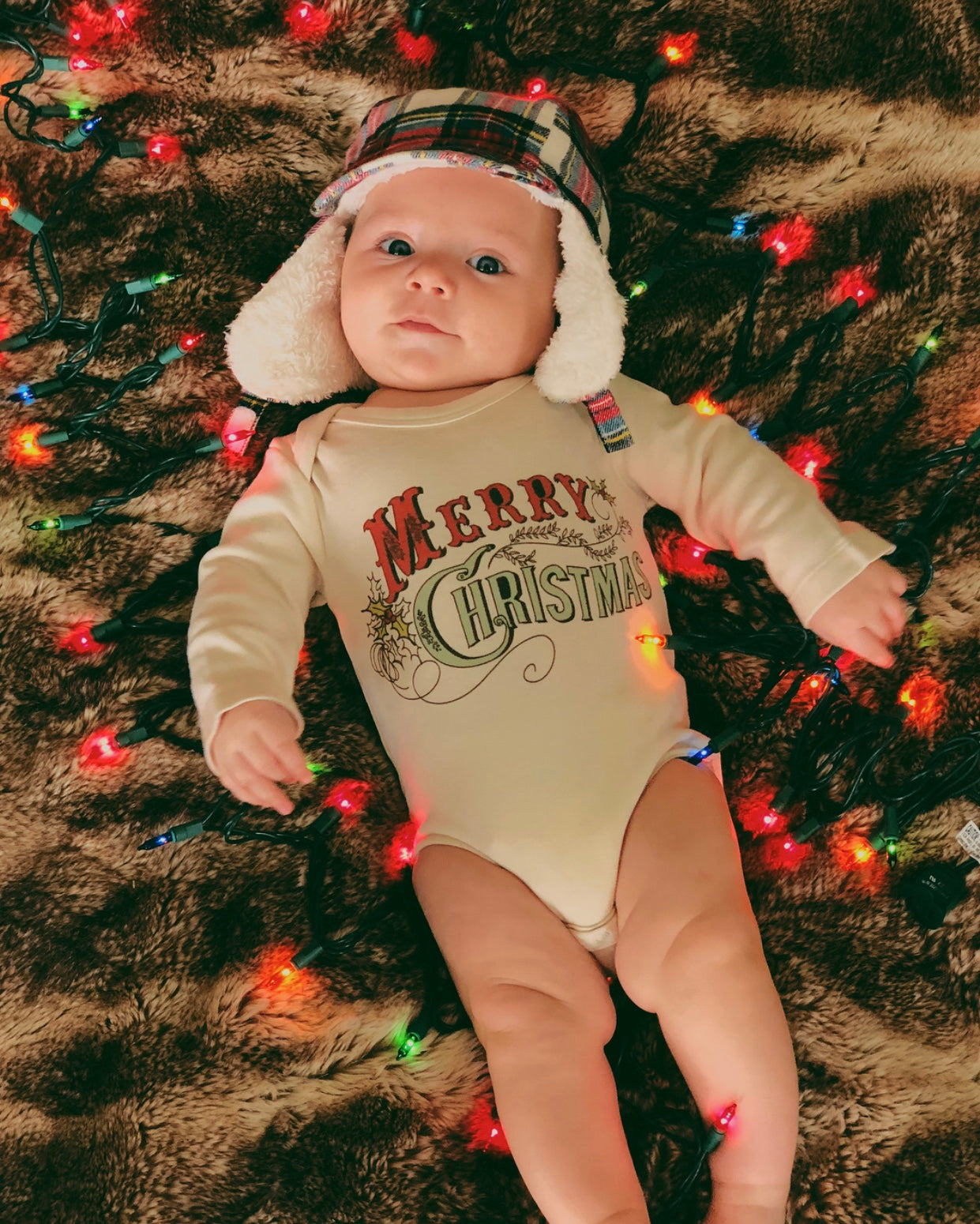 Merry Christmas Shitters Full Organic Baby Onesie®