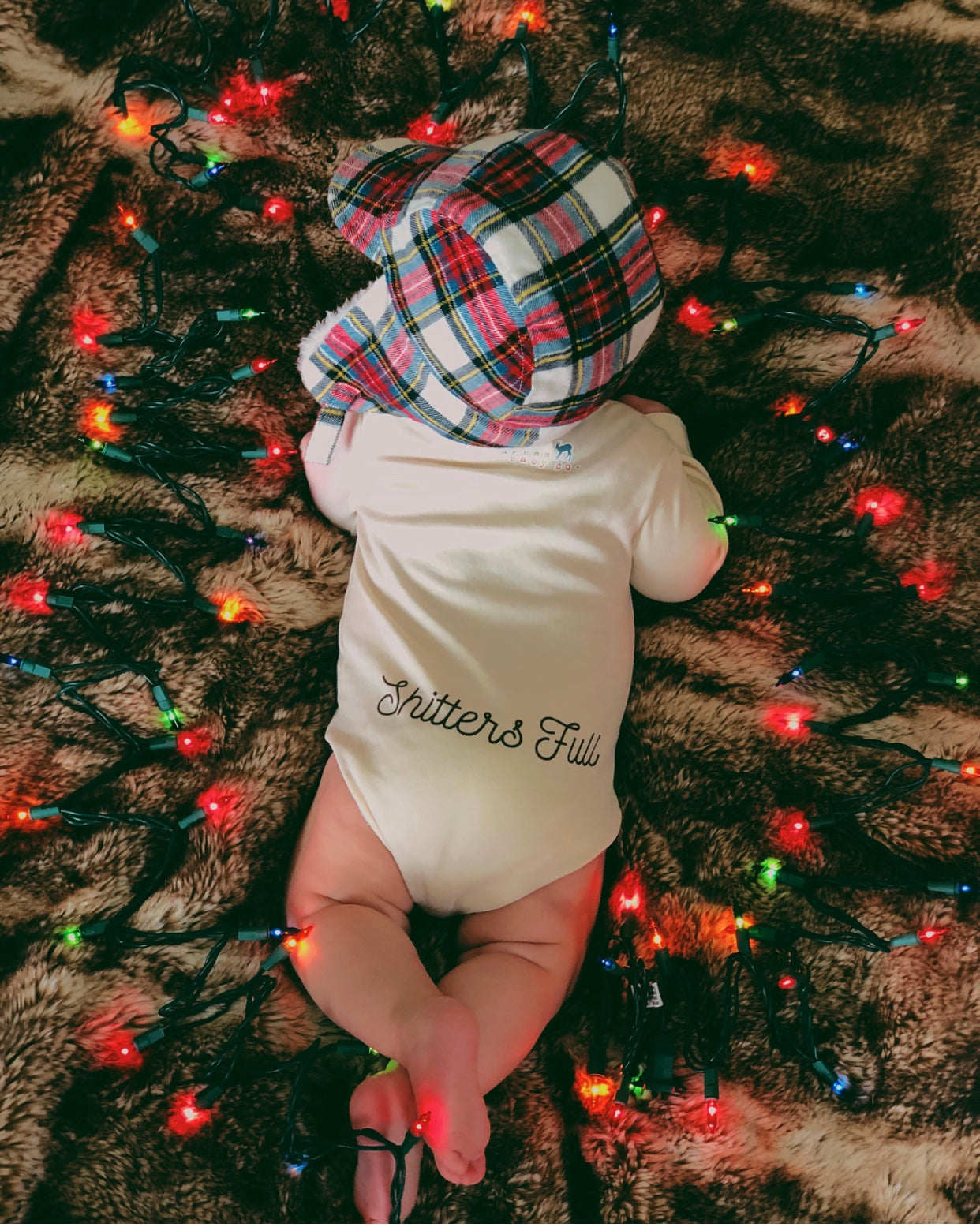 Merry Christmas Shitters Full Organic Baby Onesie®
