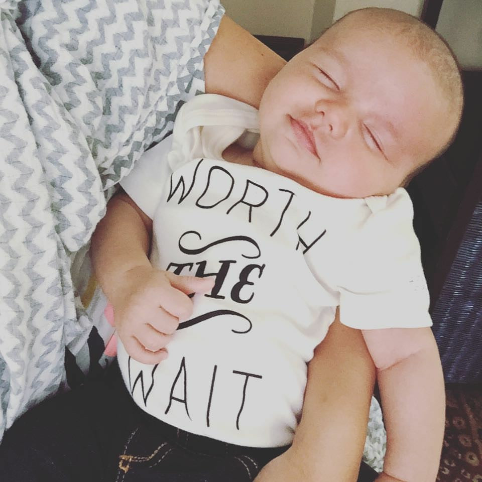 Worth The Wait Organic Baby Onesie®