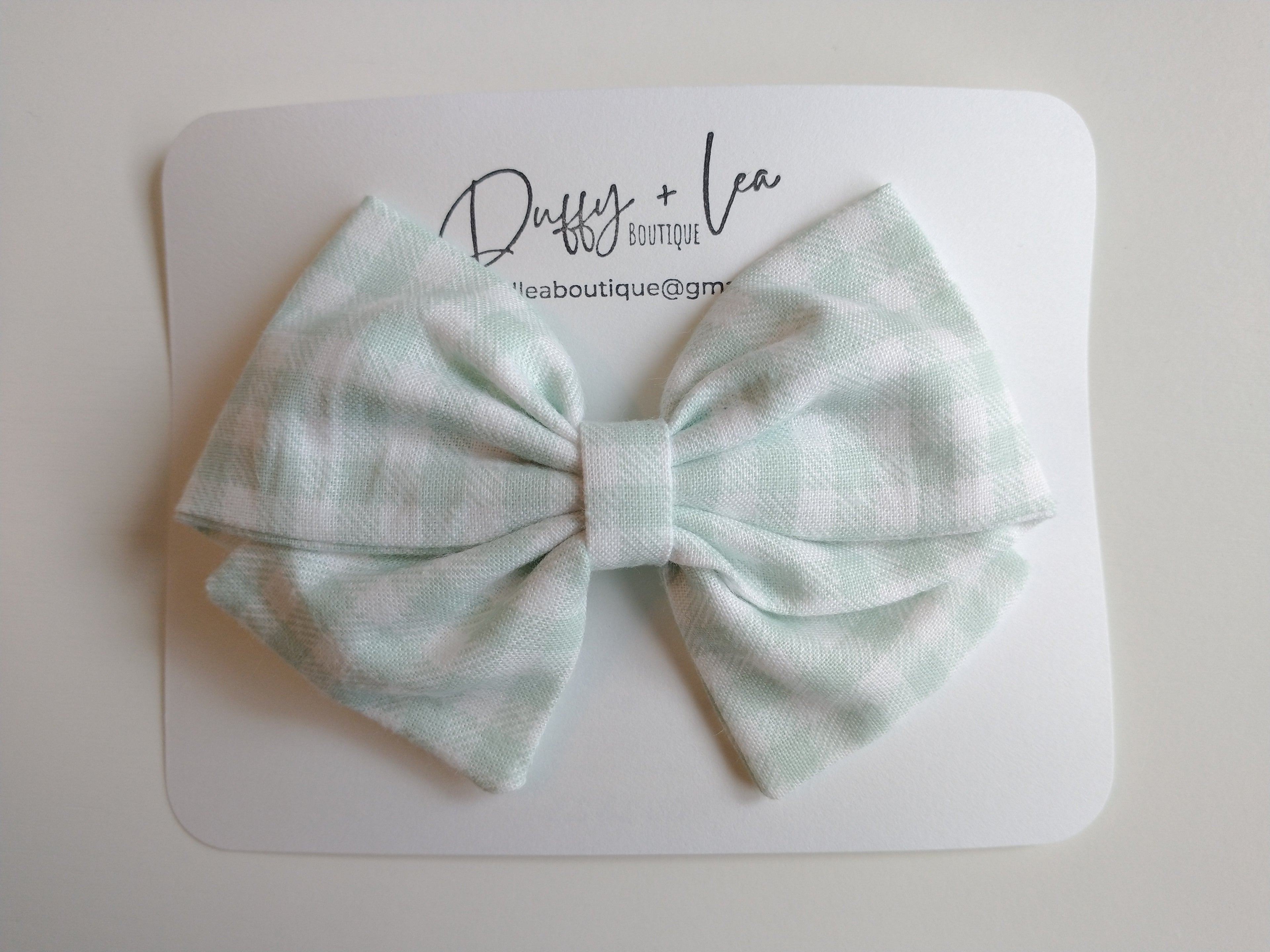 Large Handmade Fabric Hair Bow