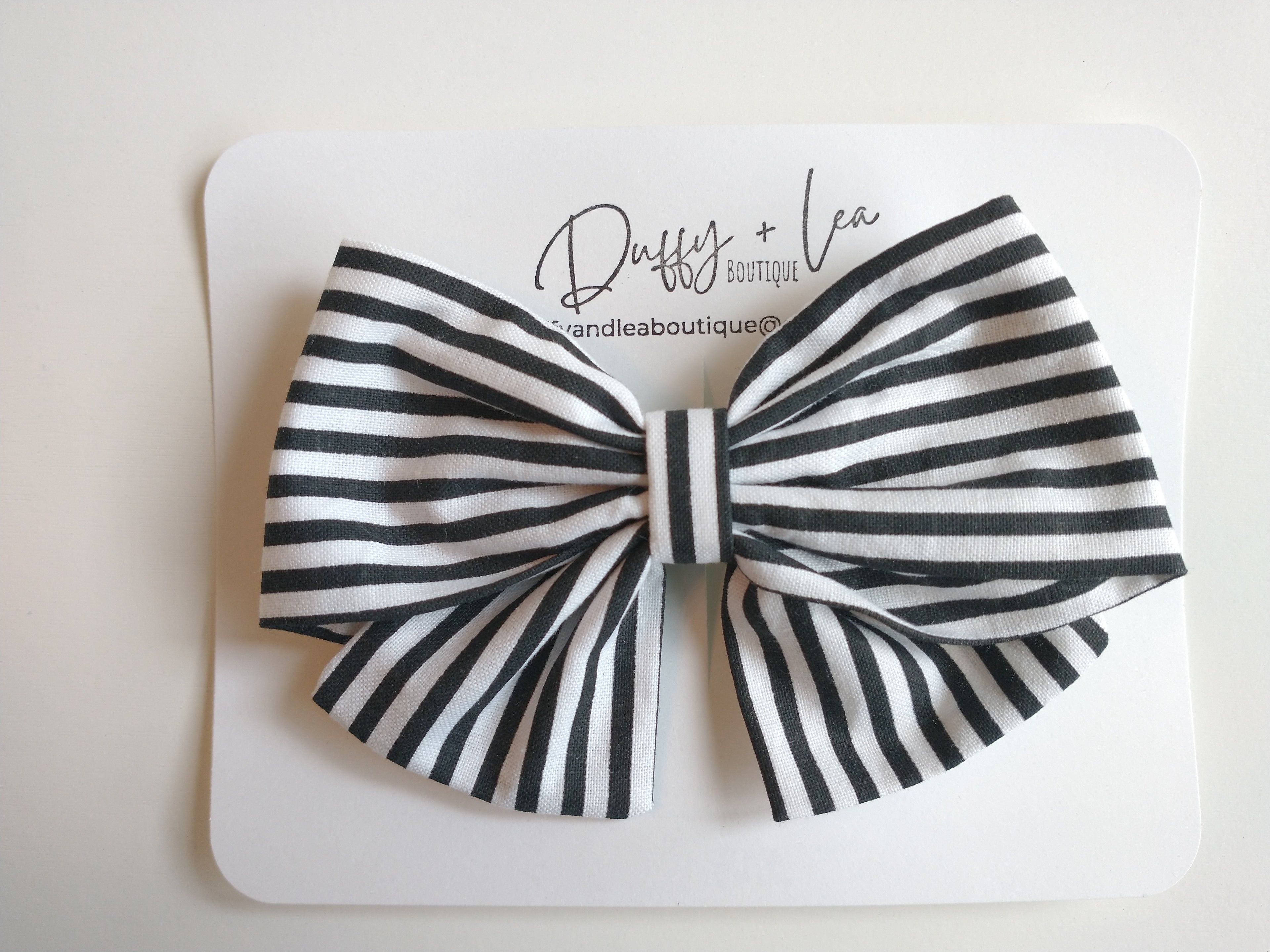 Large Handmade Fabric Hair Bow