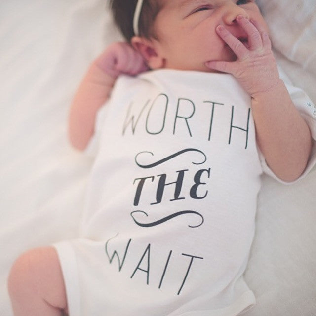 Worth The Wait Organic Baby Onesie®