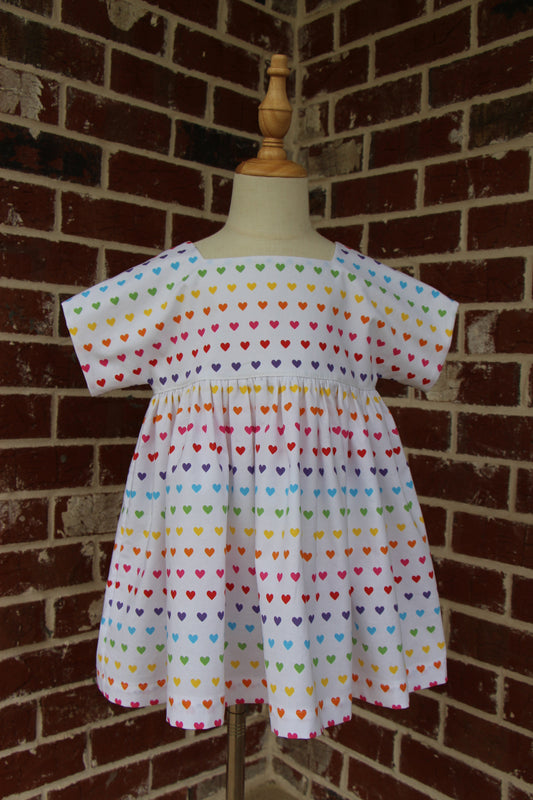 Luna Girls Top - Bright Hearts