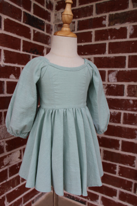 Ramsey Girls Dress - Sage