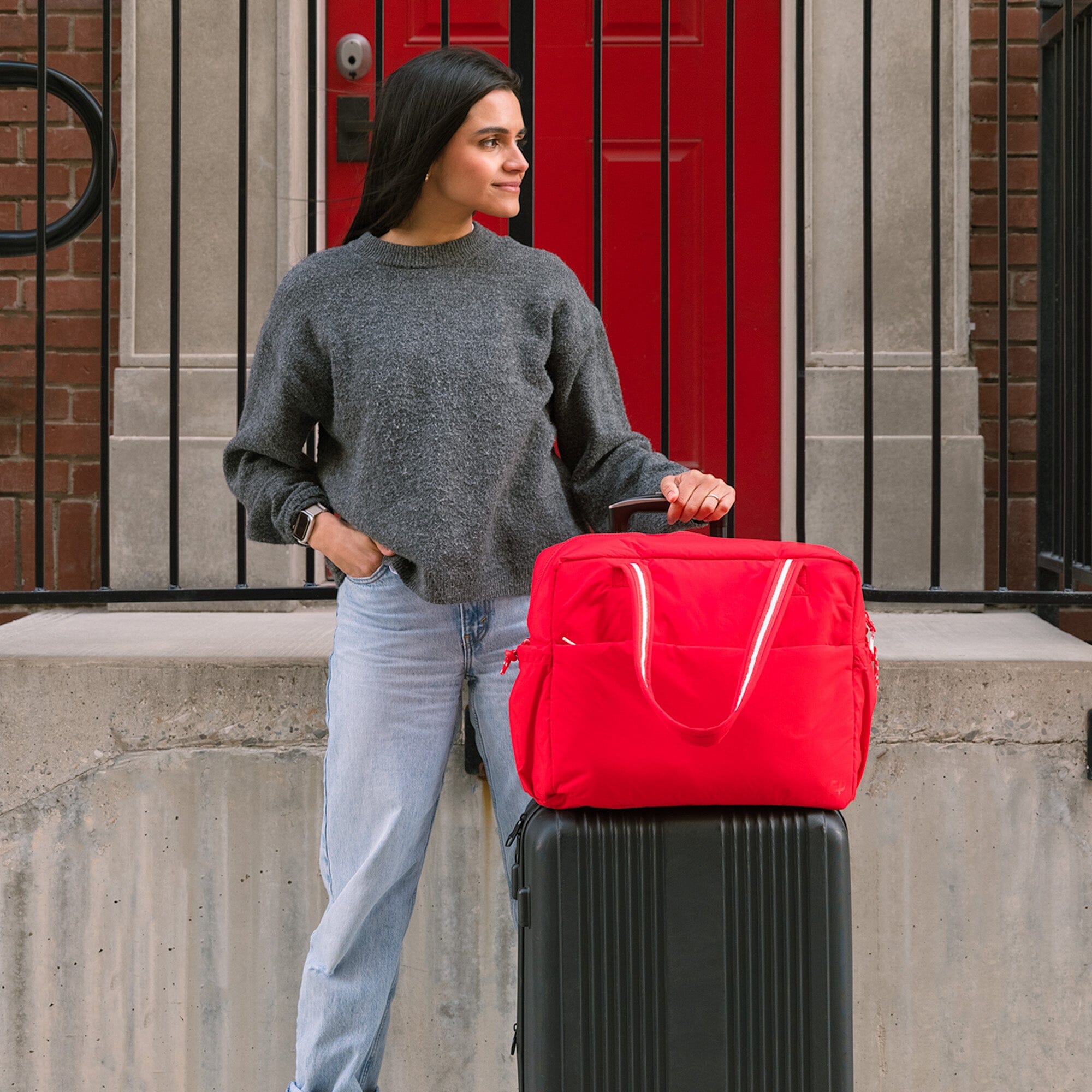 Cherry Motion Overnight Duffle