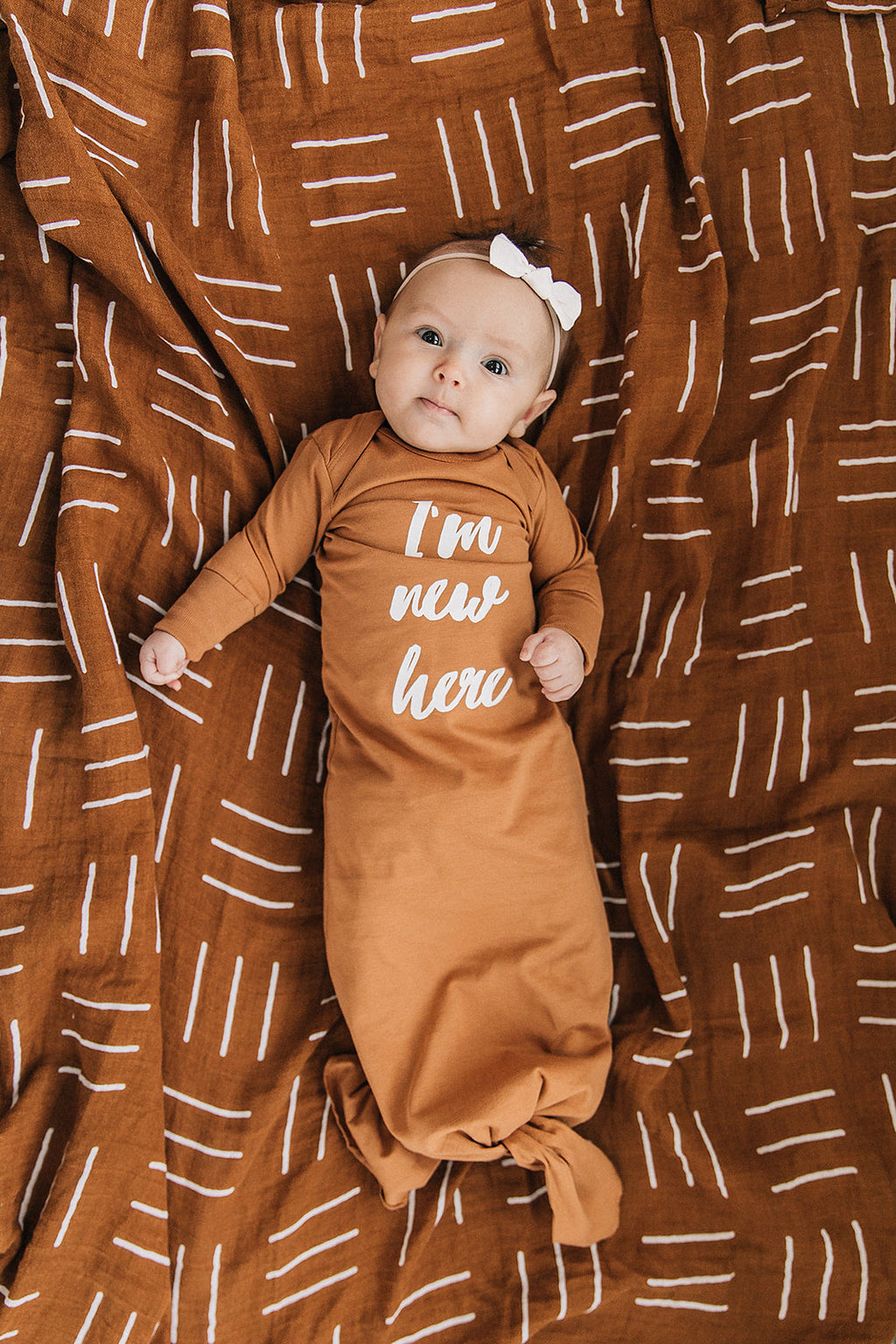 I'm New Here Organic Infant Gown