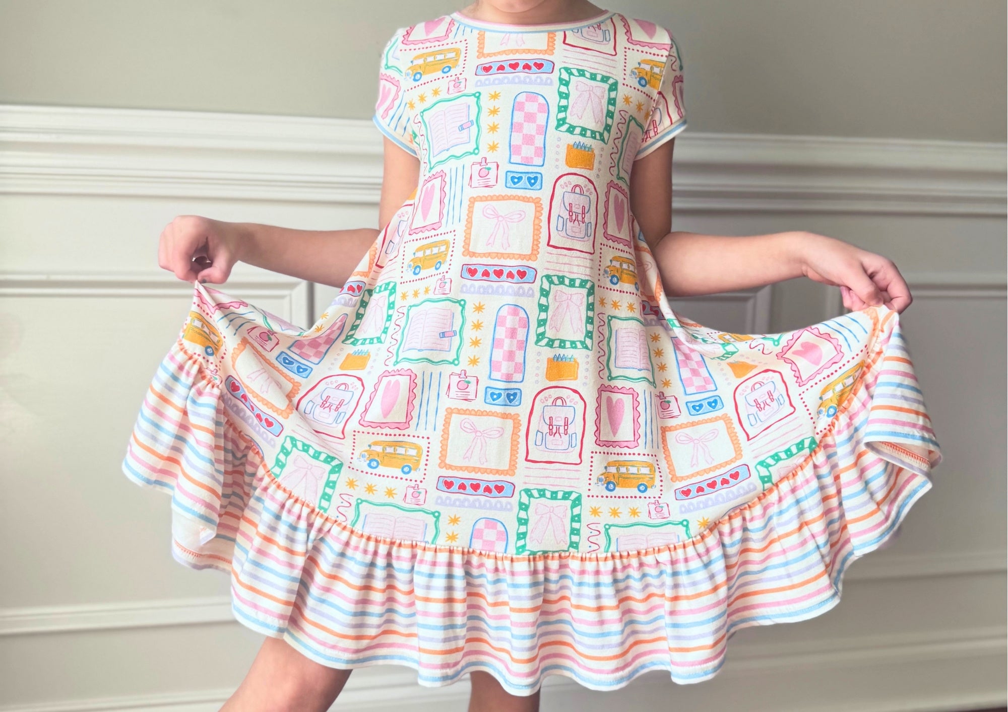 *Preorder - Girly Back To School Coquette Dress