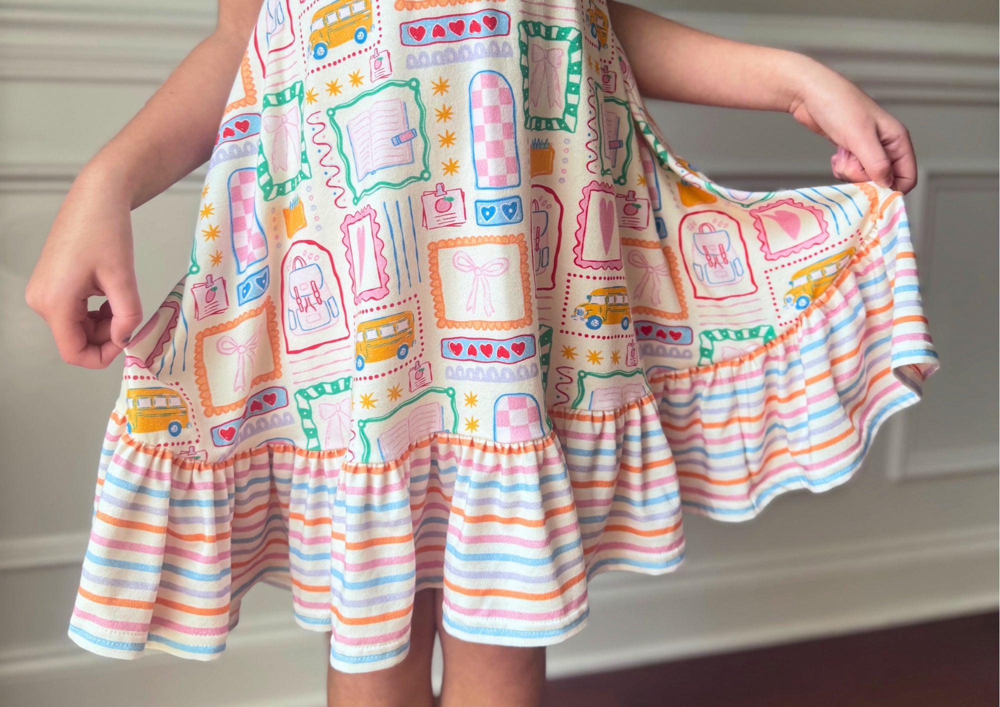 *Preorder - Girly Back To School Coquette Dress