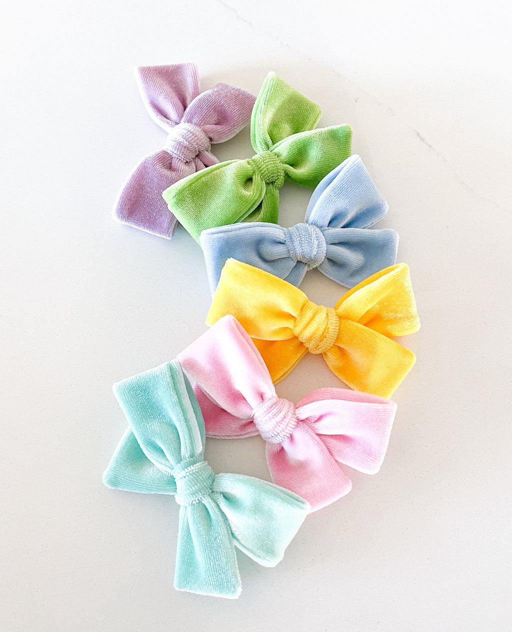 Canary Yellow Velvet Pinwheel