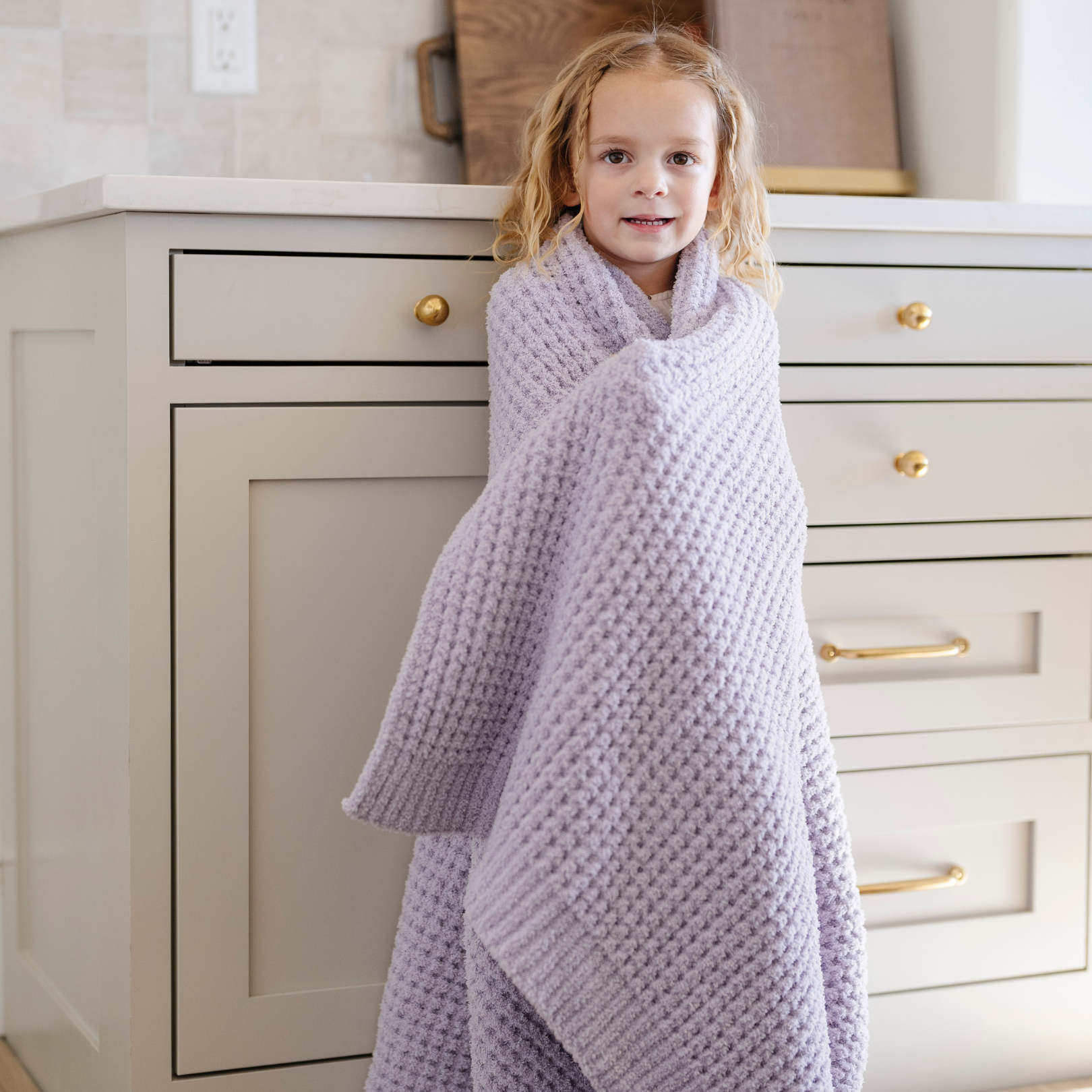 WAFFLE KNIT TODDLER BLANKETS