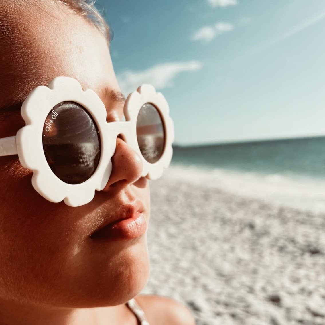 Sunglasses for Kids Flower (White)