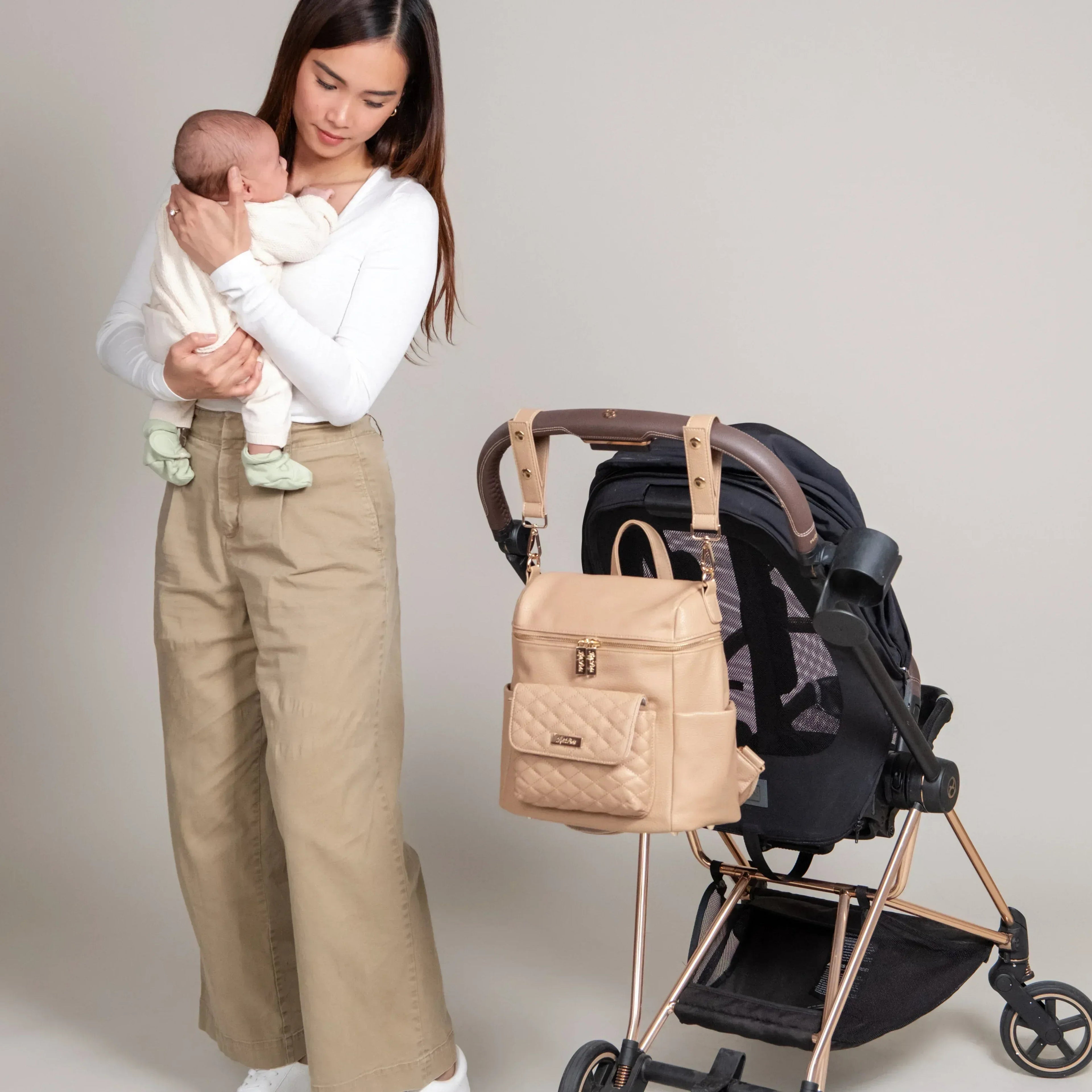 Petit Diaper Bag Stone Grey