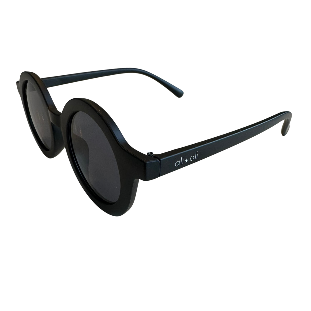 Kids Sunglasses Round (Black)