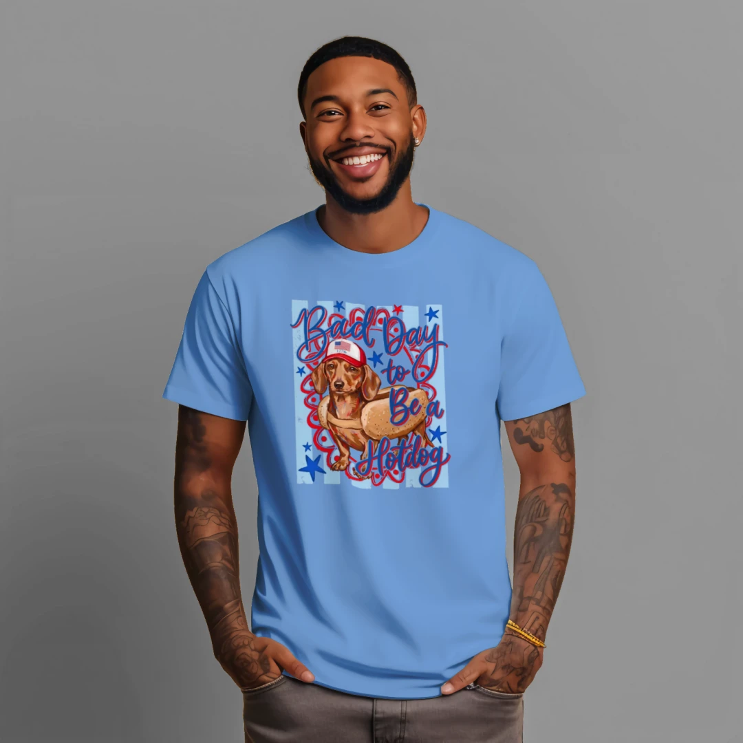 Bad Day to be a Hotdog - Adult Unisex Tee - Made to Order