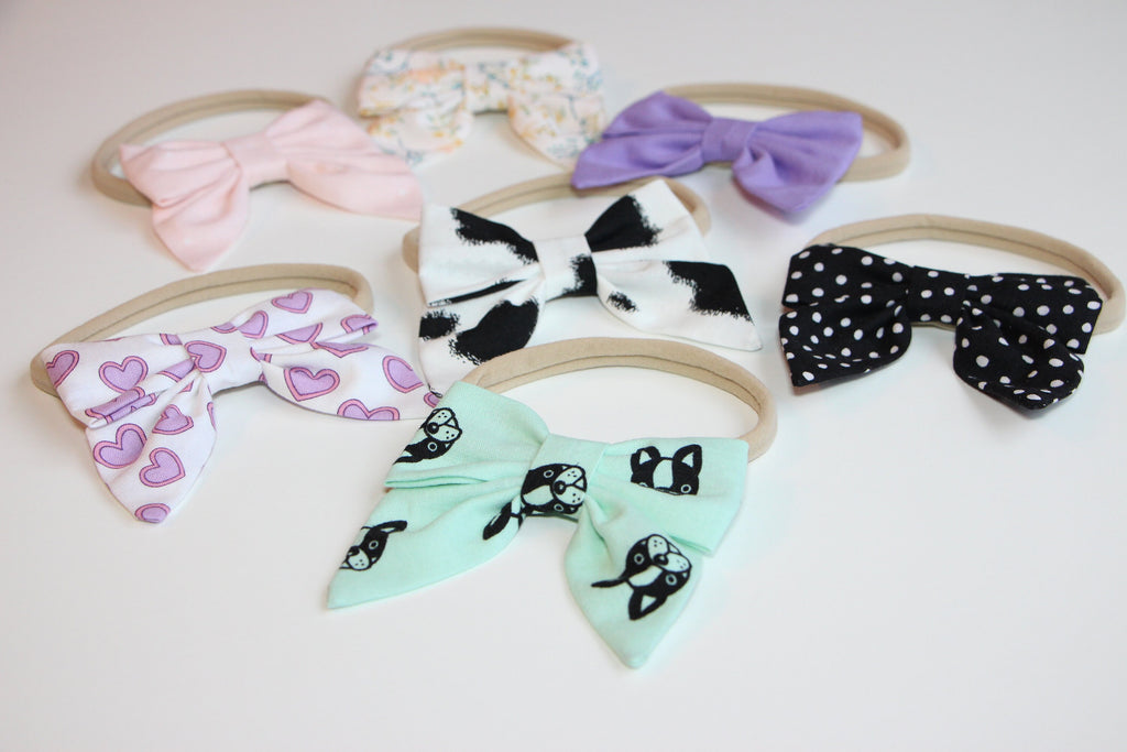 Handmade Fabric Sailor Bow