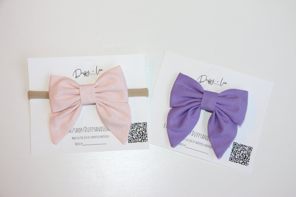 Handmade Fabric Sailor Bow