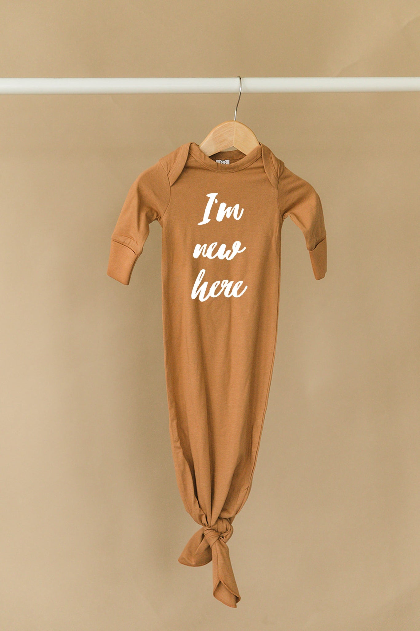 I'm New Here Organic Infant Gown