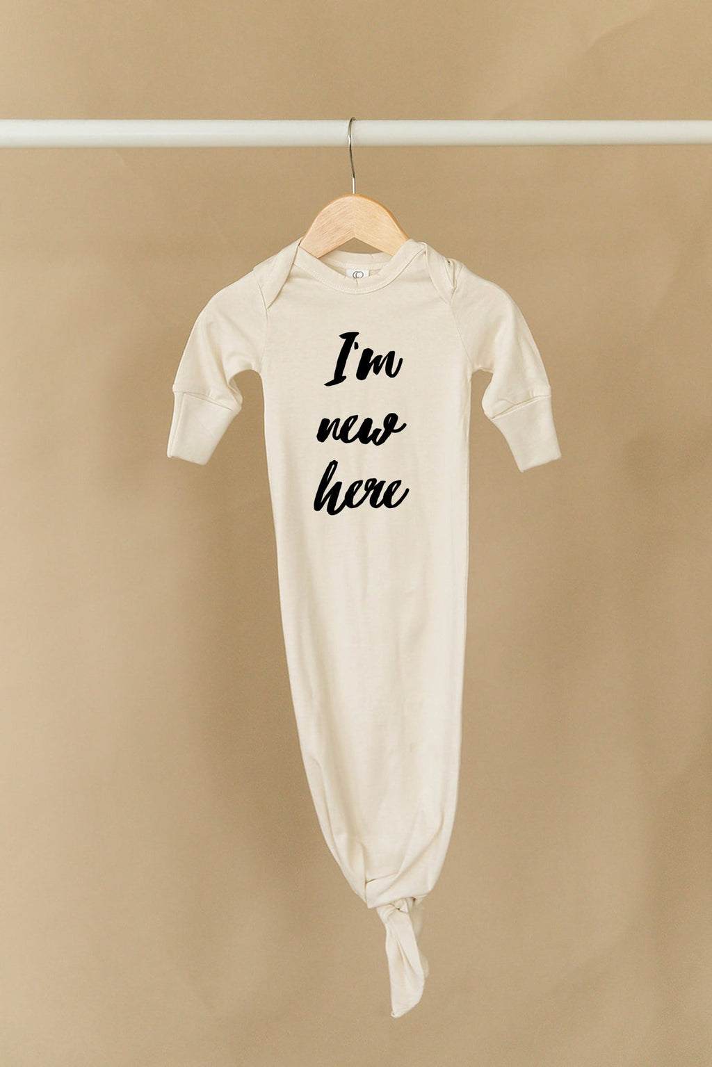 I'm New Here Organic Infant Gown