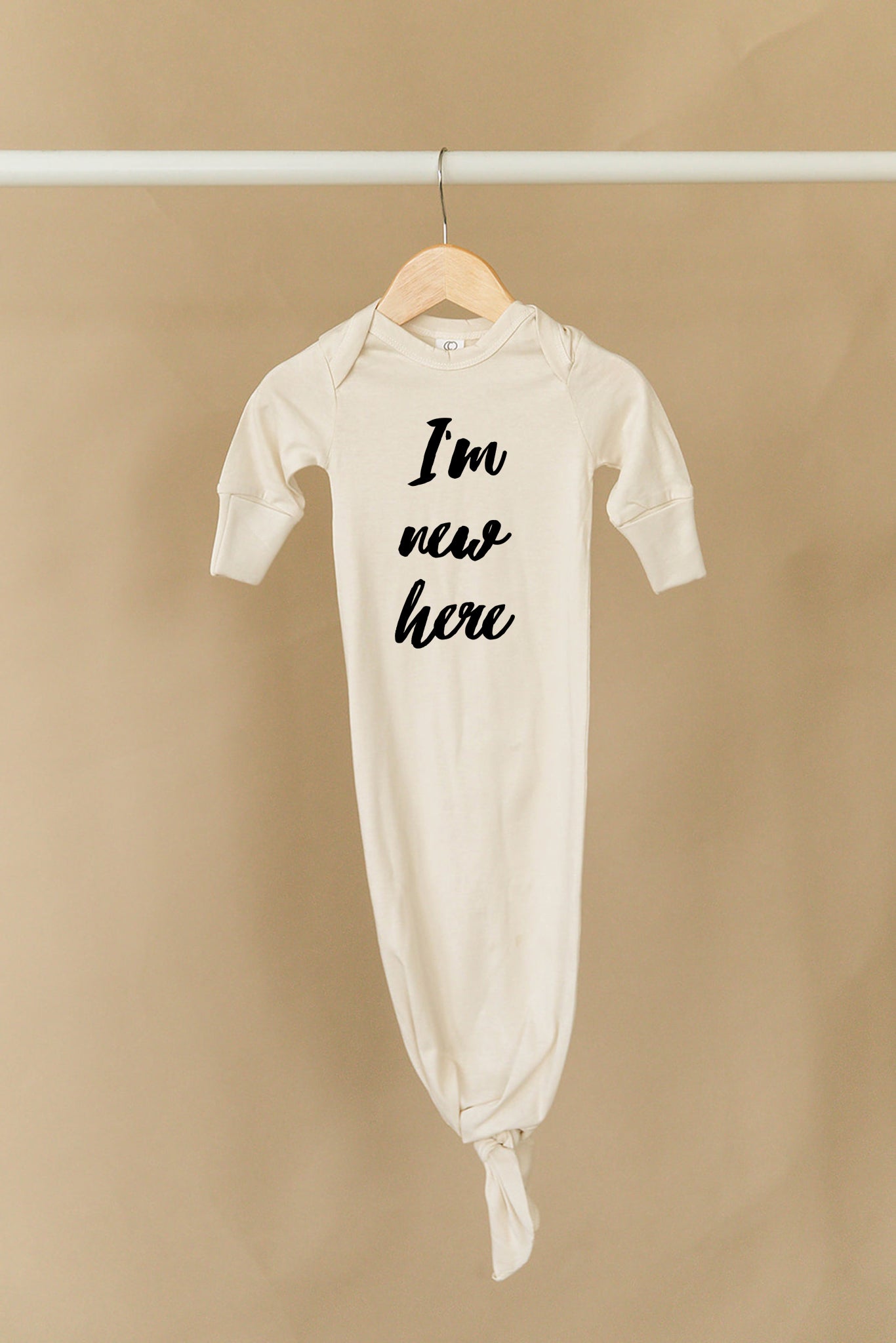 I'm New Here Organic Infant Gown