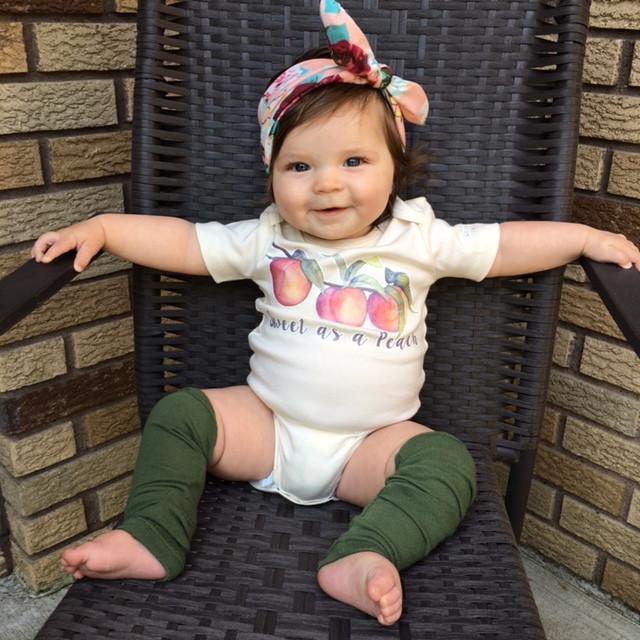 Sweet as a Peach Organic Baby Onesie®