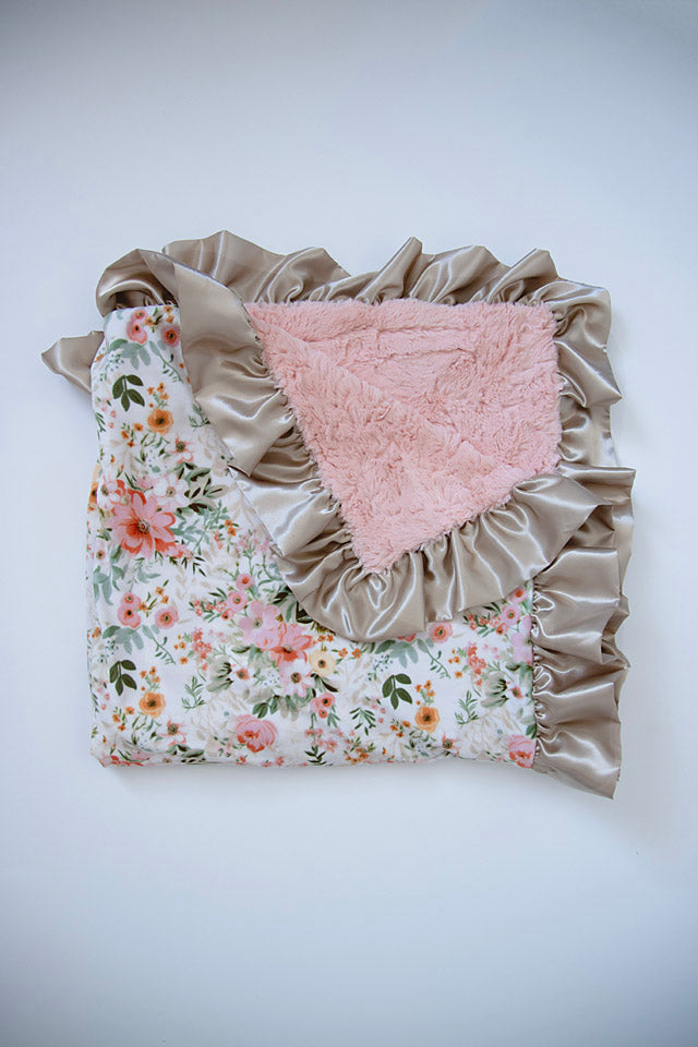 Juliette | Luxe Faux Fur & Bamboo Baby Blanket