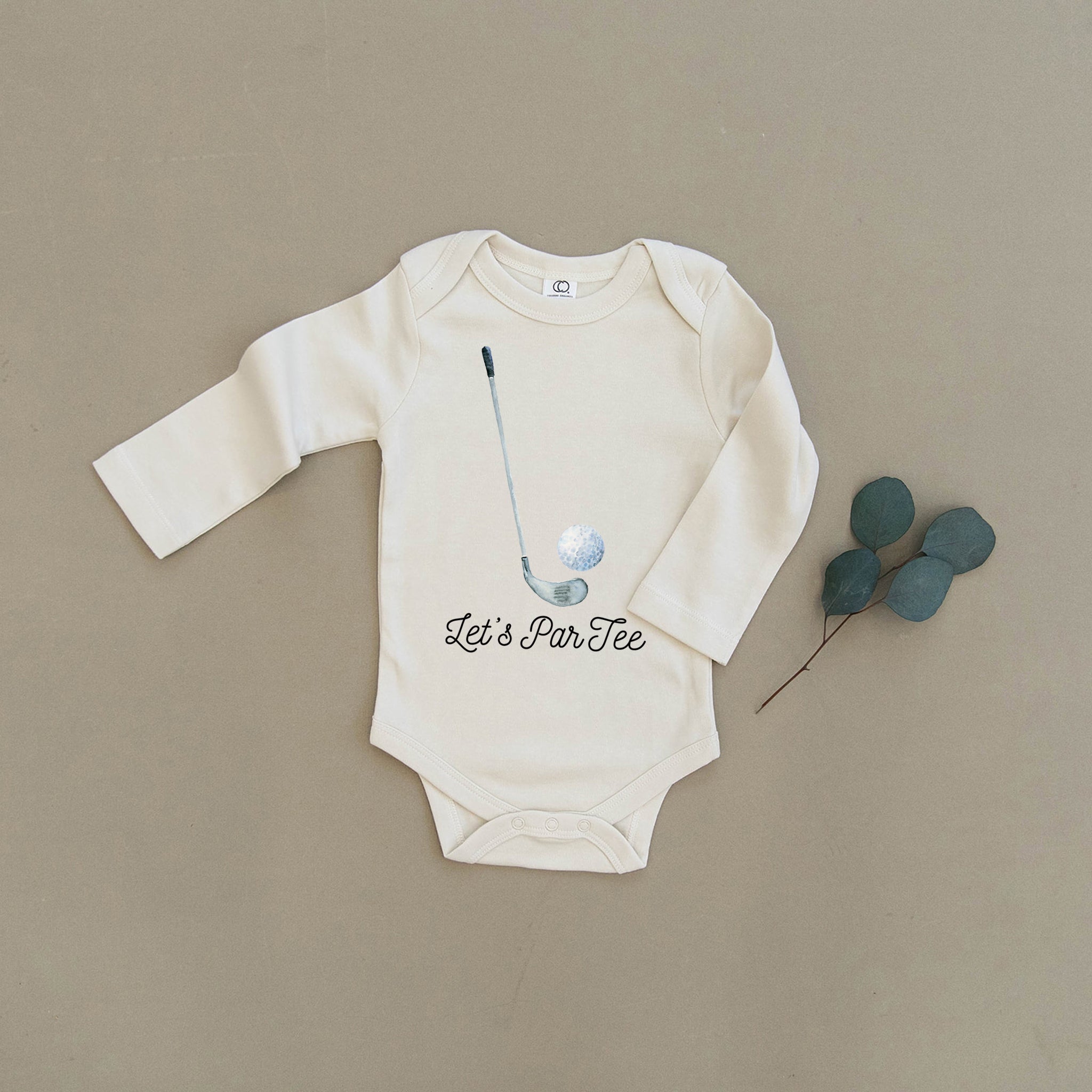 Let's ParTee Golf Organic Baby Onesie®