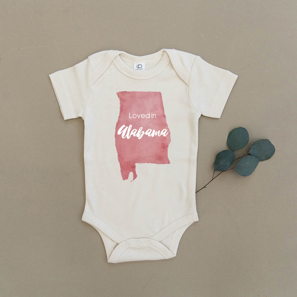 Loved in Alabama Organic Baby Onesie®