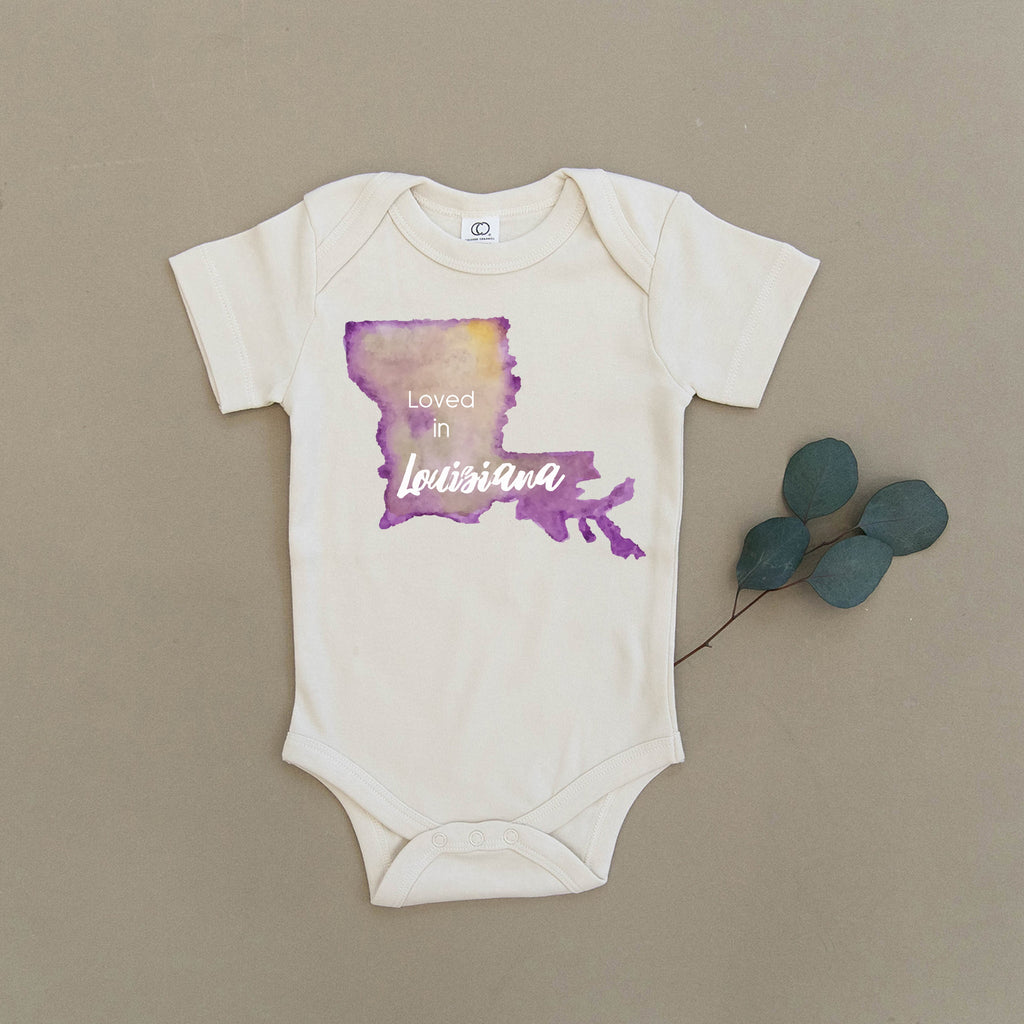 Loved in Louisiana Organic Baby Onesie®