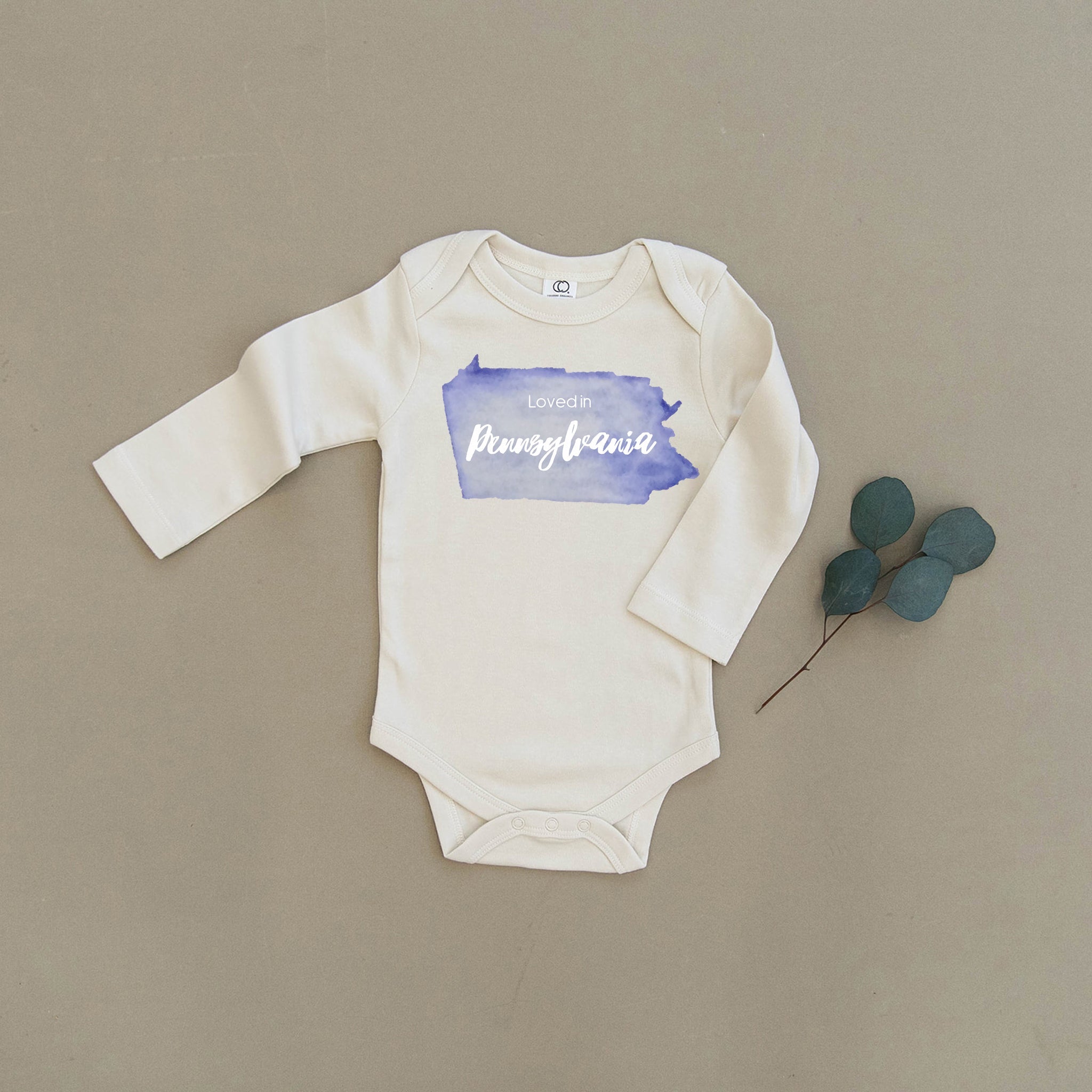 Loved in Pennsylvania Organic Baby Onesie®
