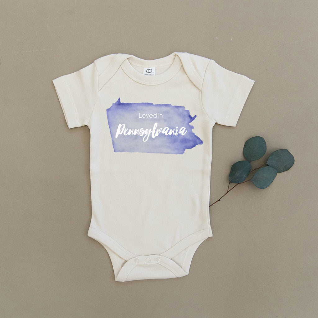Loved in Pennsylvania Organic Baby Onesie®