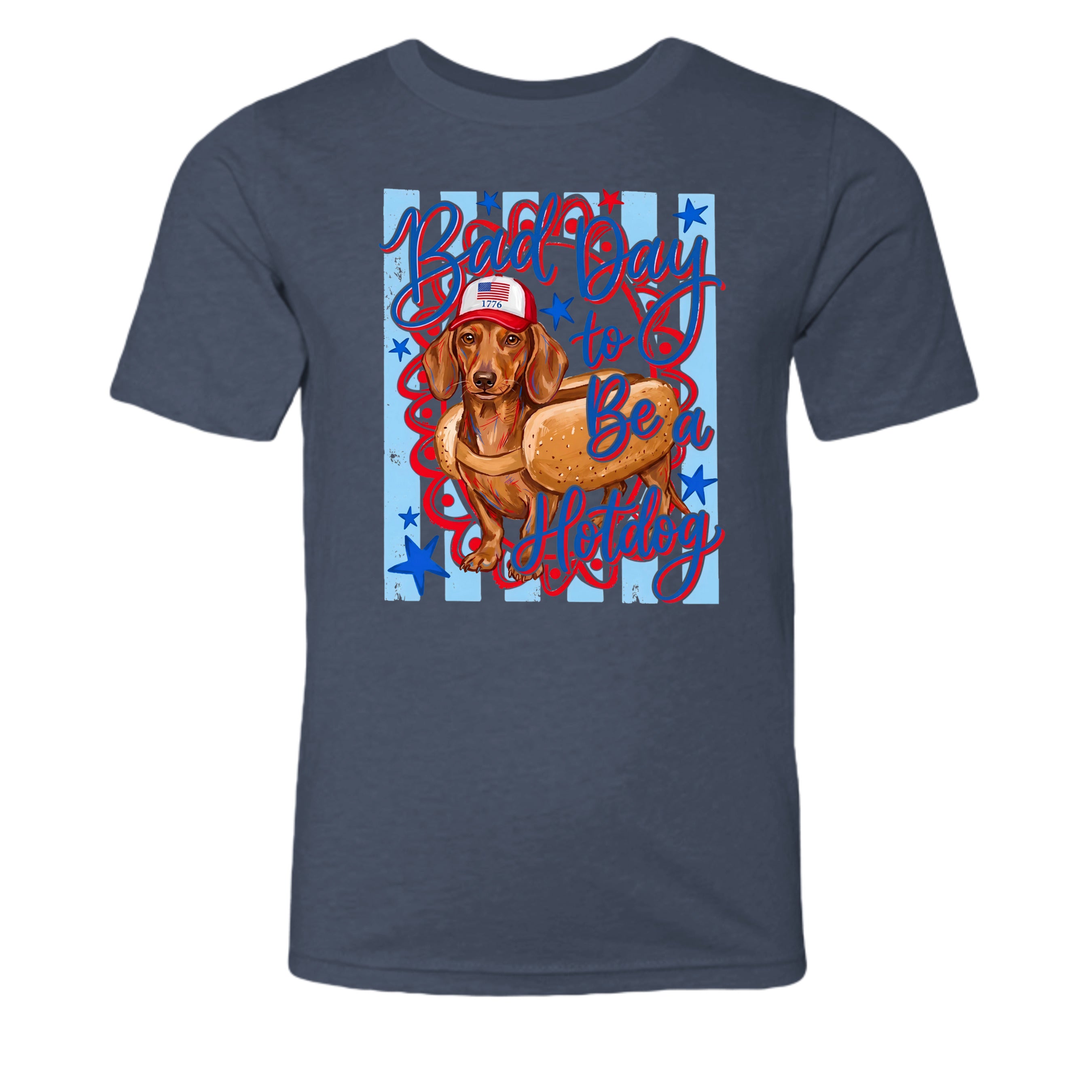 Heather Midnight Navy - 3001YCVC - FRONT