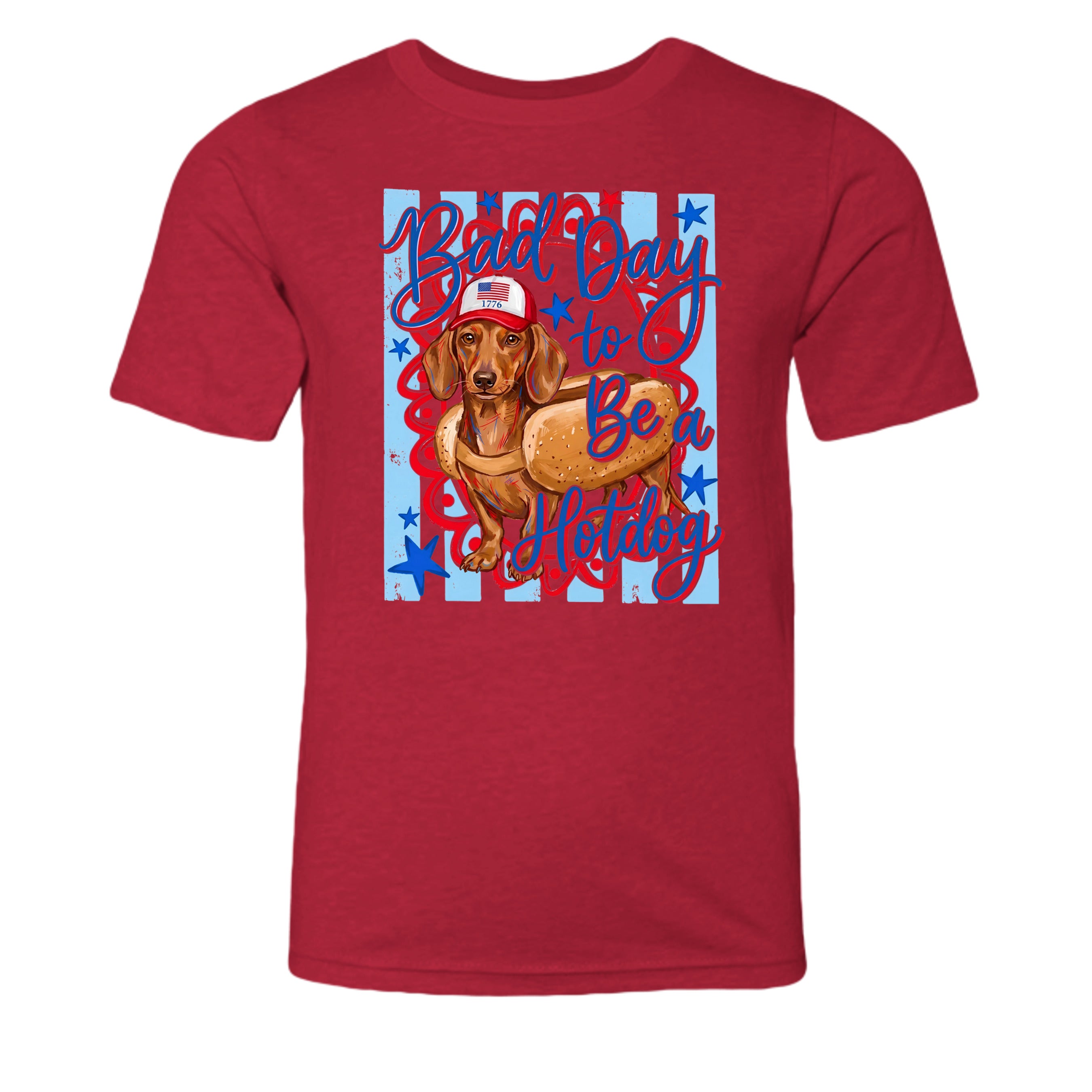Heather Red - 3001YCVC - FRONT