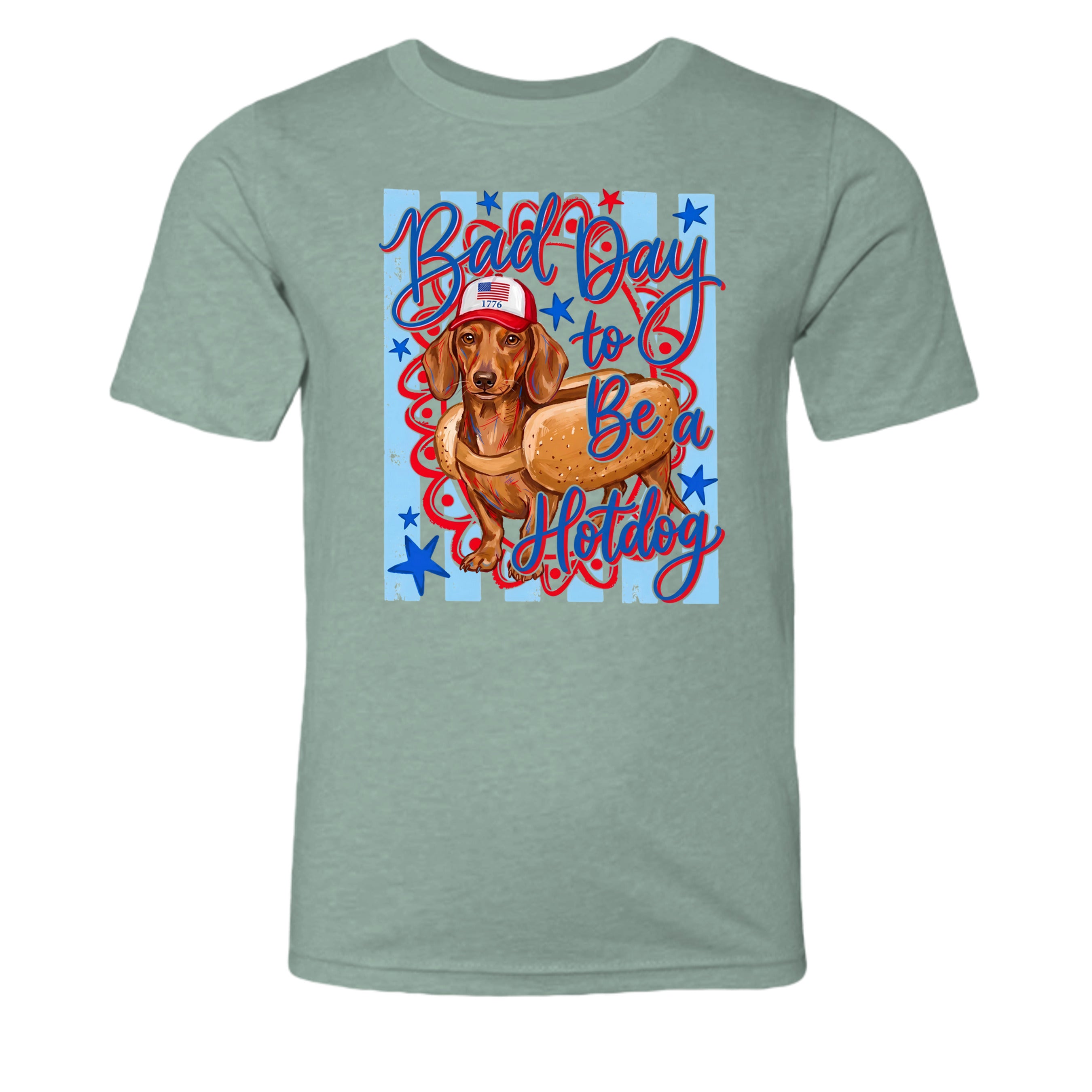 Heather Dusty Blue - 3001YCVC - FRONT