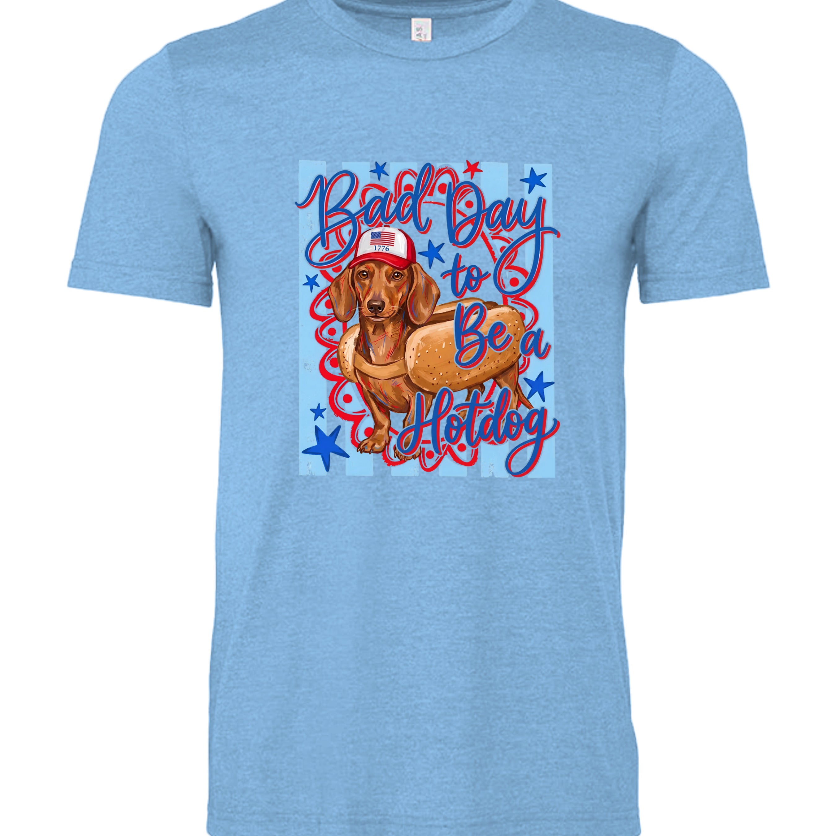 Heather Carolina Blue - 3001CVC - FRONT
