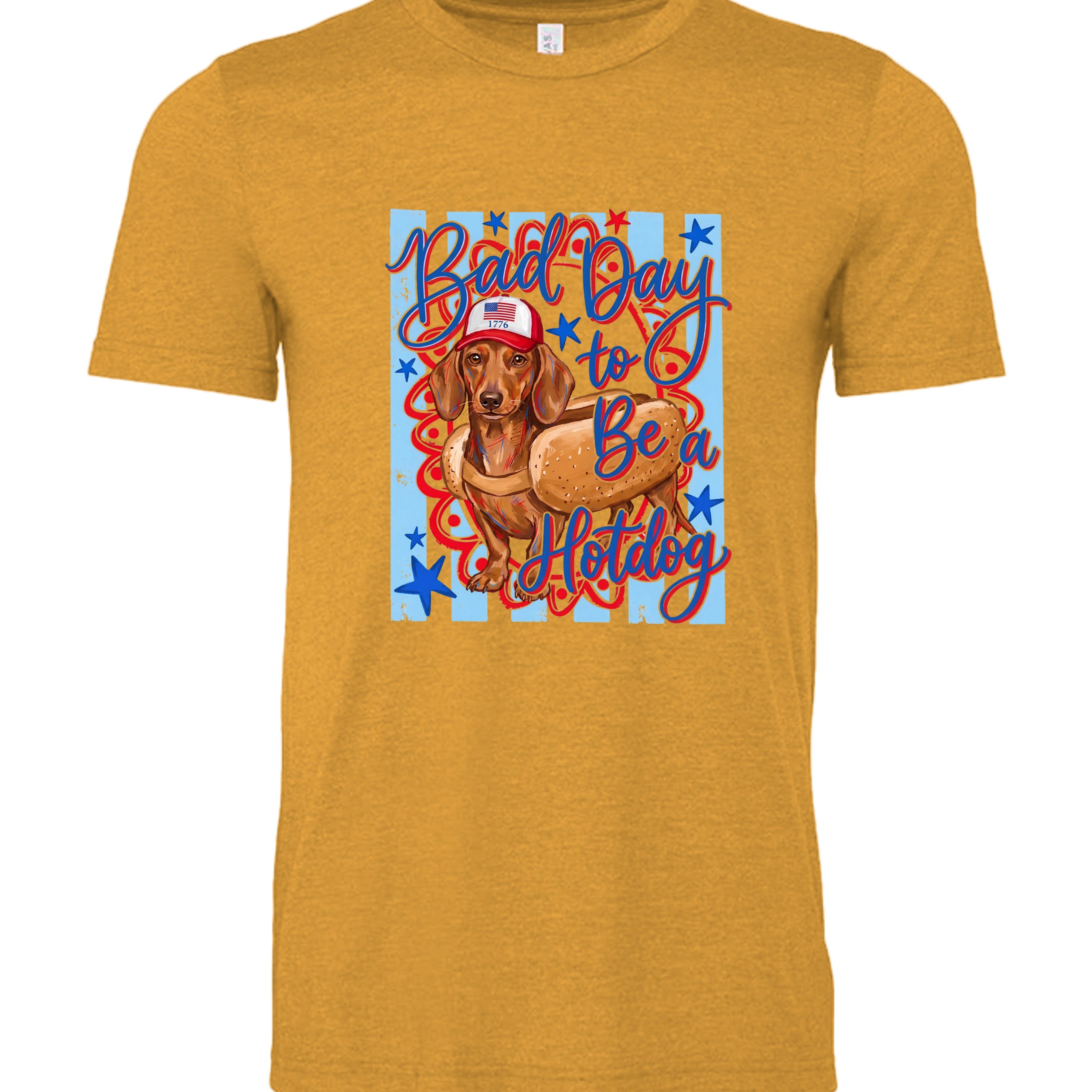 HEATHER MUSTARD - 3001CVC - FRONT