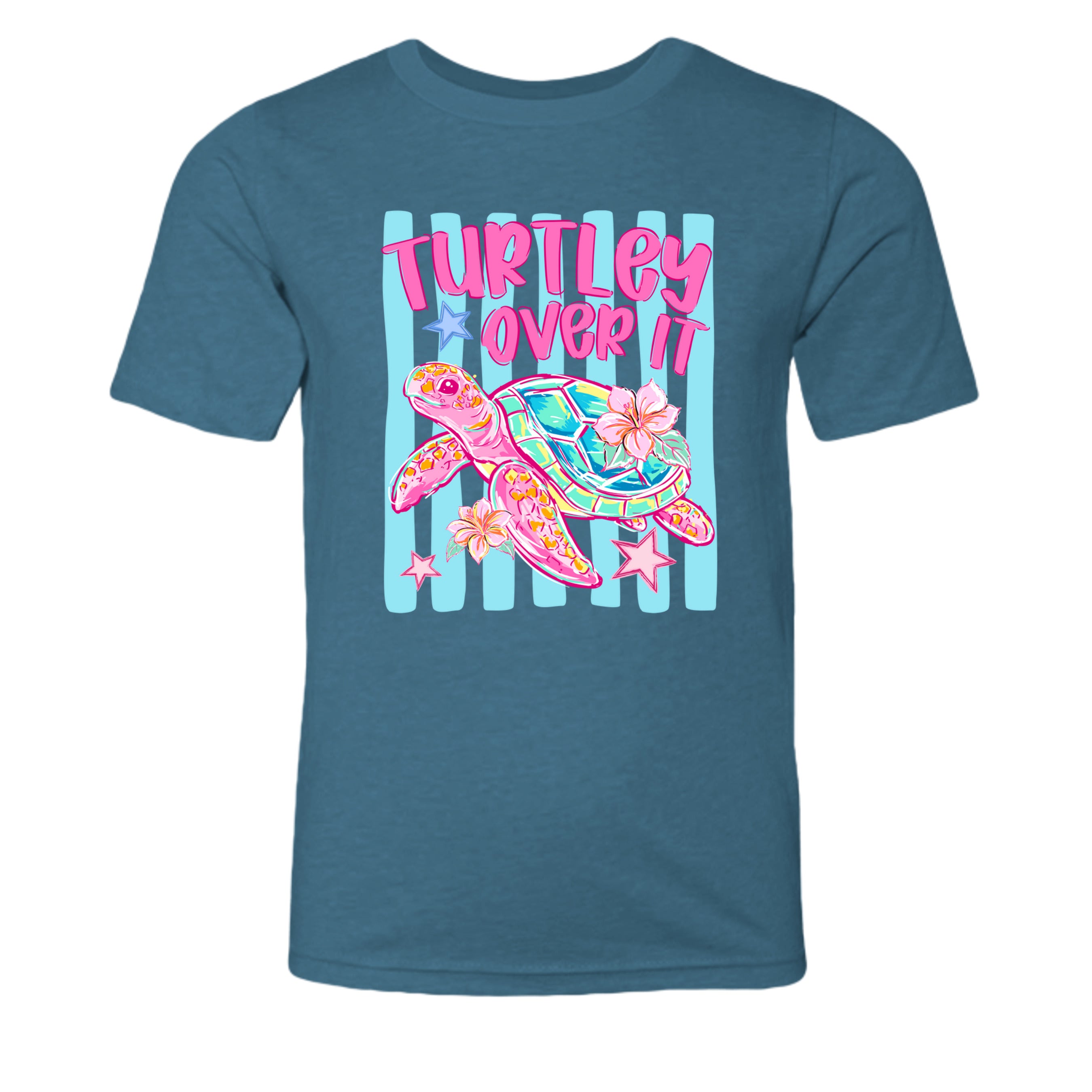 Heather Deep Teal - 3001YCVC - FRONT