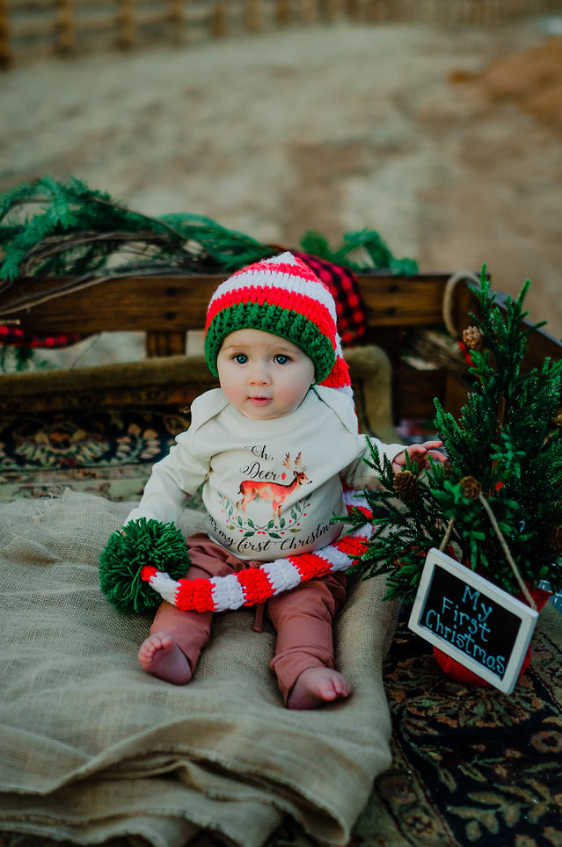 Oh Deer, It's My First Christmas Organic Baby Onesie®