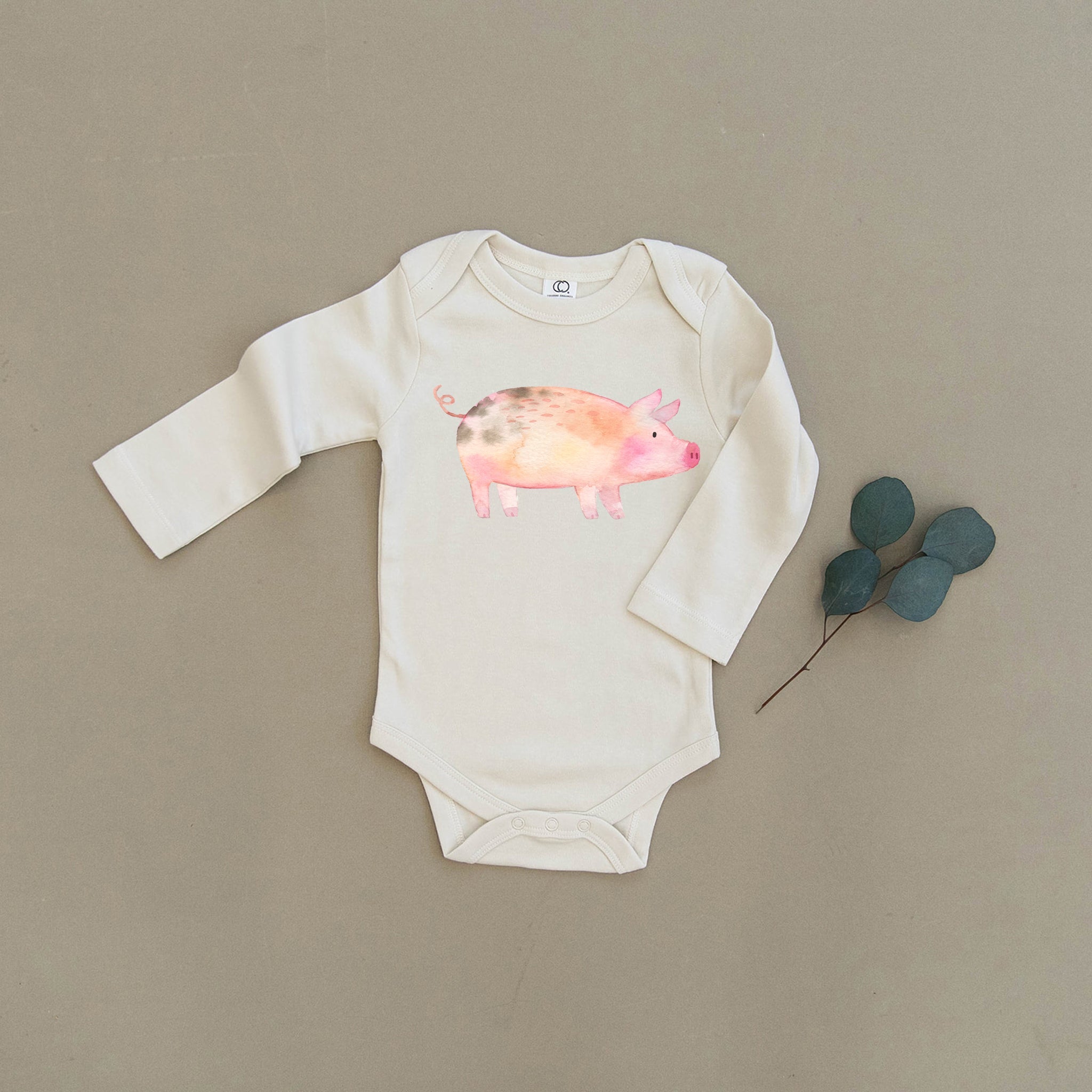 What's Shakin' Bacon Pig Organic Baby Onesie®
