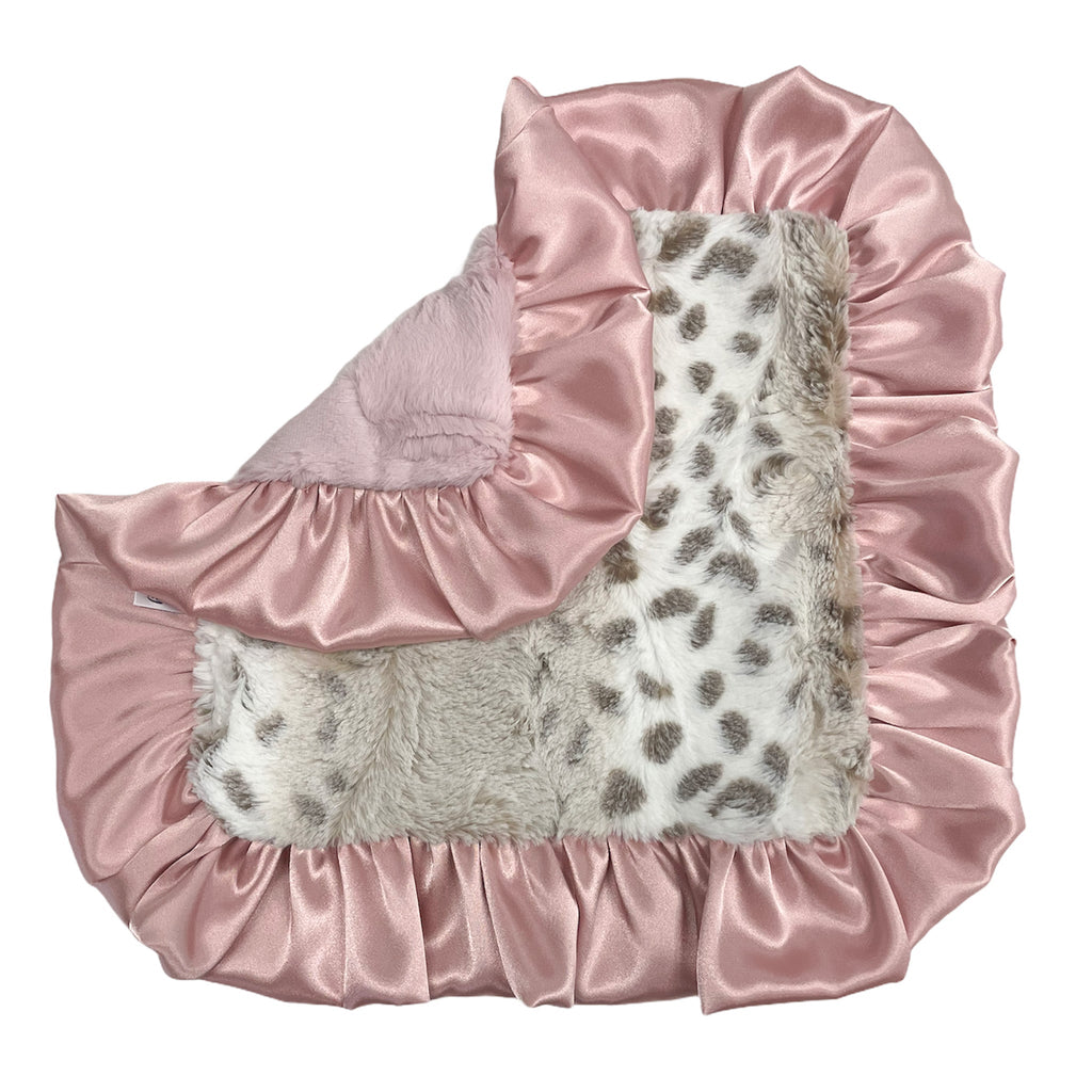 Dusty Pink Snowcat Royale Moses Baby Gift Basket