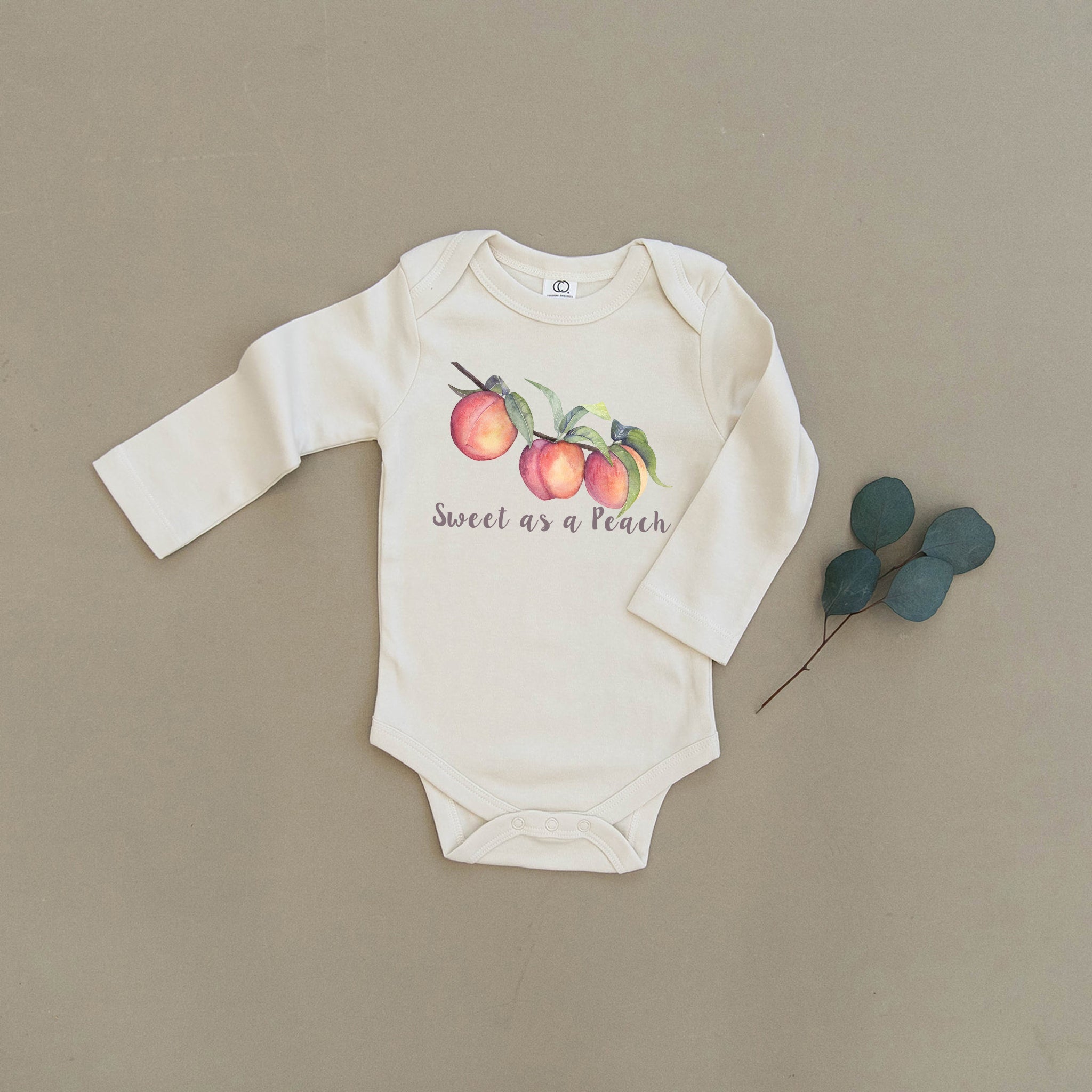 Sweet as a Peach Organic Baby Onesie®