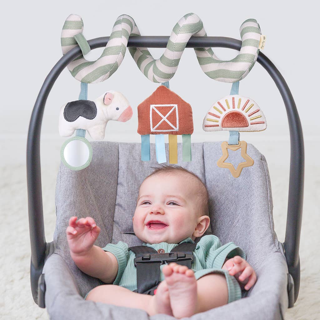 *NEW* Itzy Bitzy Spiral Car Seat Activity Toy Farm